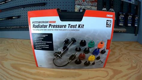 radiator test|PITTSBURGH Radiator Pressure Tester Kit